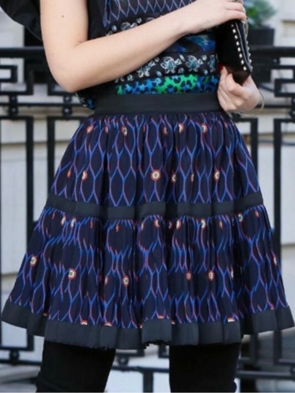 Kenzo x H&M a line midi skirt - size 0